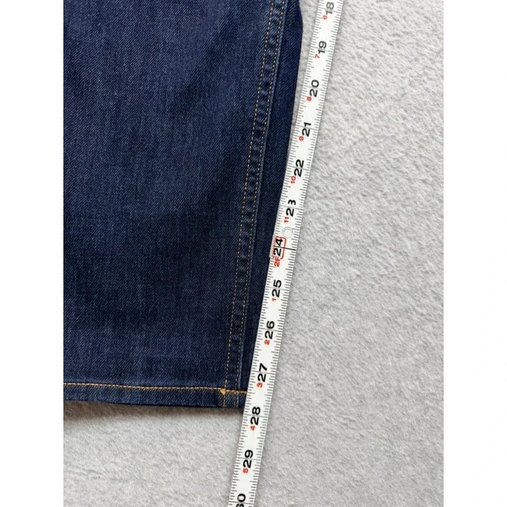 Banana Republic Mens Rapid Movement Slim Jeans Dark Wash Indigo 34x30 28 Inseam